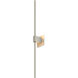 Z-Bar LED 4 inch Brushed nickel Wall Sconce Wall Light, Center Mount
